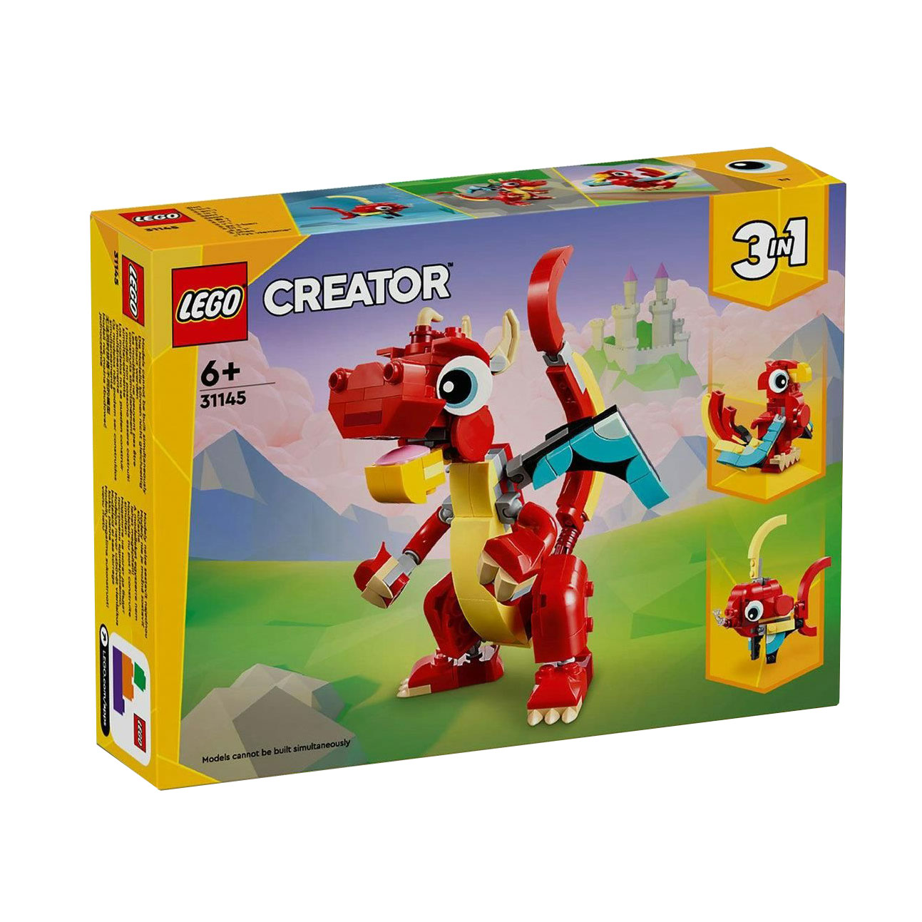 Конструктор LEGO Creator Червоний Дракон, 149 деталей, від 6 років (31145)
Конструктор LEGO Creator Червоний Дракон, 149 деталей, від 6 років (31145)