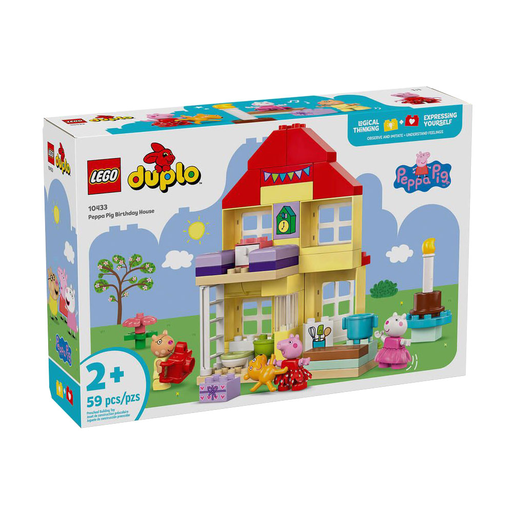 Конструктор LEGO Duplo Peppa Pig Святковий будинок Пеппи, 59 деталей, від 2 років (10433)
Конструктор LEGO Duplo Peppa Pig Святковий будинок Пеппи, 59 деталей, від 2 років (10433)
