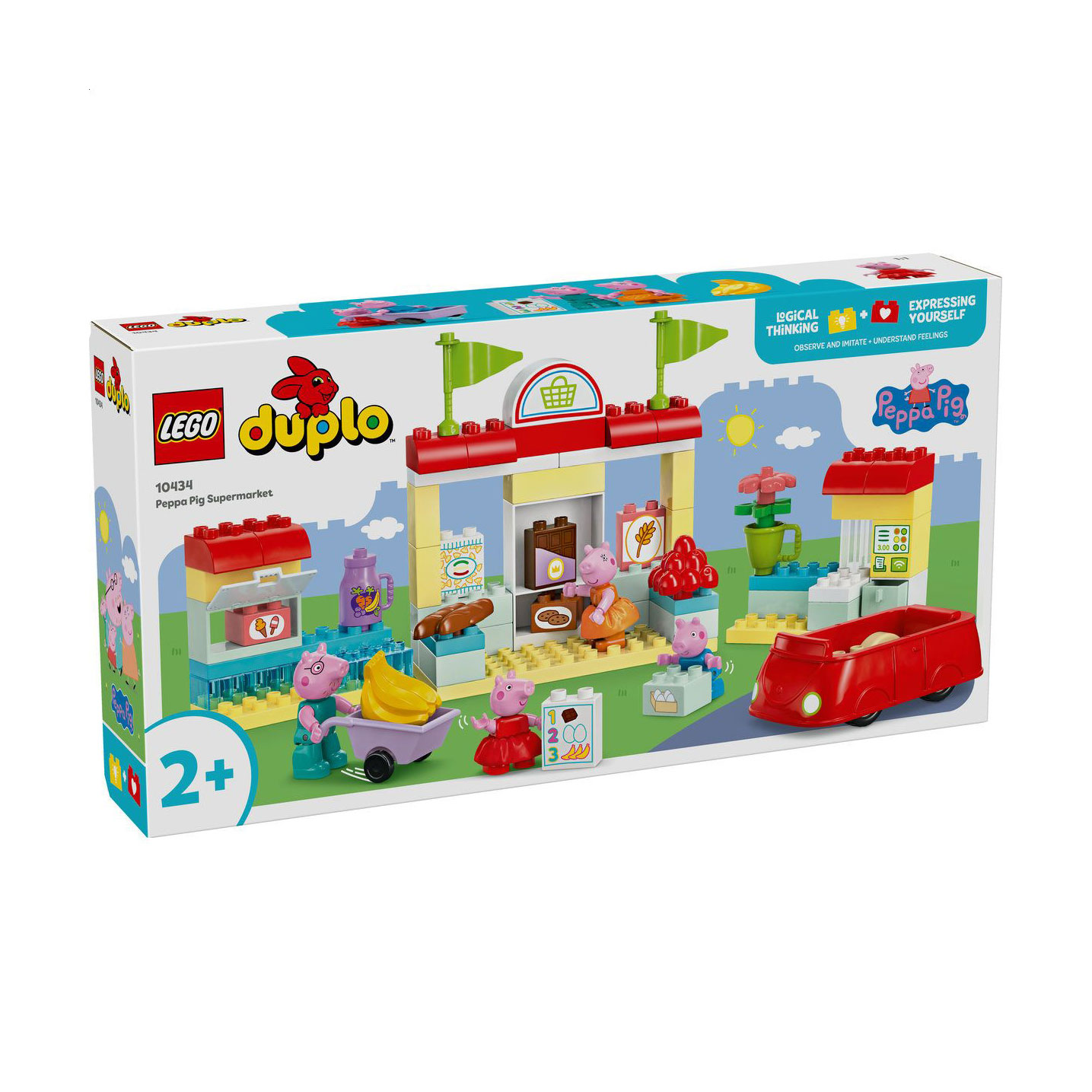 Конструктор LEGO Duplo Peppa Pig Супермаркет Пеппи, 70 деталей, від 2 років (10434)
Конструктор LEGO Duplo Peppa Pig Супермаркет Пеппи, 70 деталей, від 2 років (10434)