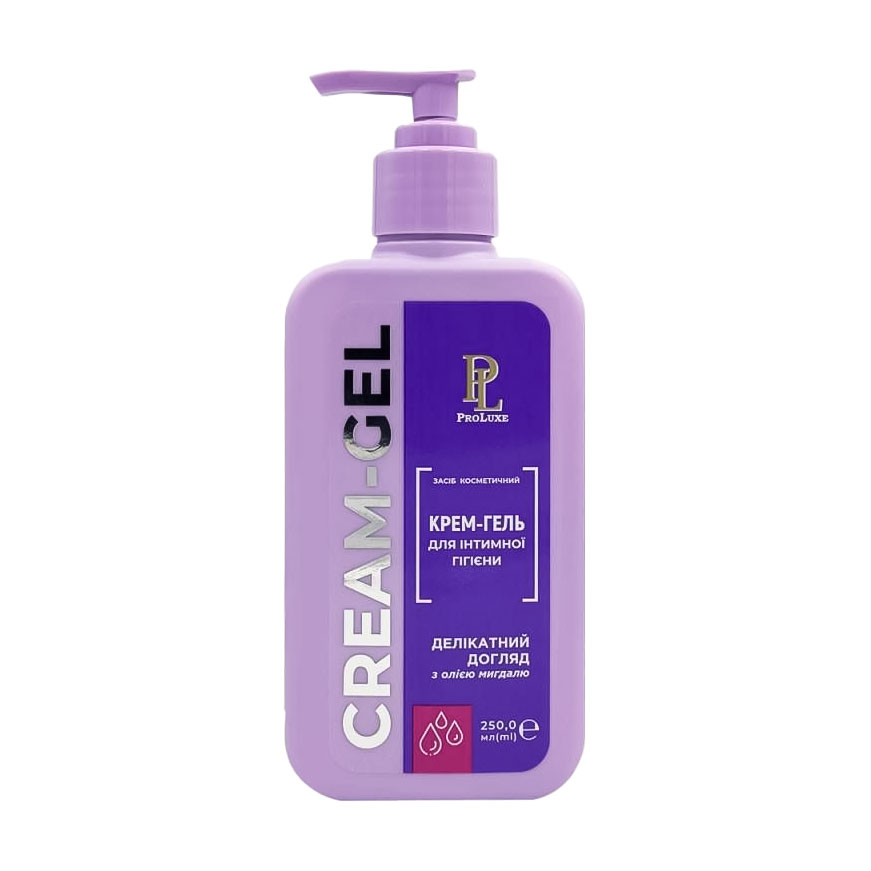 Крем-гель для інтимної гігієни Краса та здоров'я ProLuxe Cream-Gel Делікатний догляд, з олією мигдалю, 250 мл
Крем-гель для інтимної гігієни Краса та здоров'я ProLuxe Cream-Gel Делікатний догляд, з олією мигдалю, 250 мл