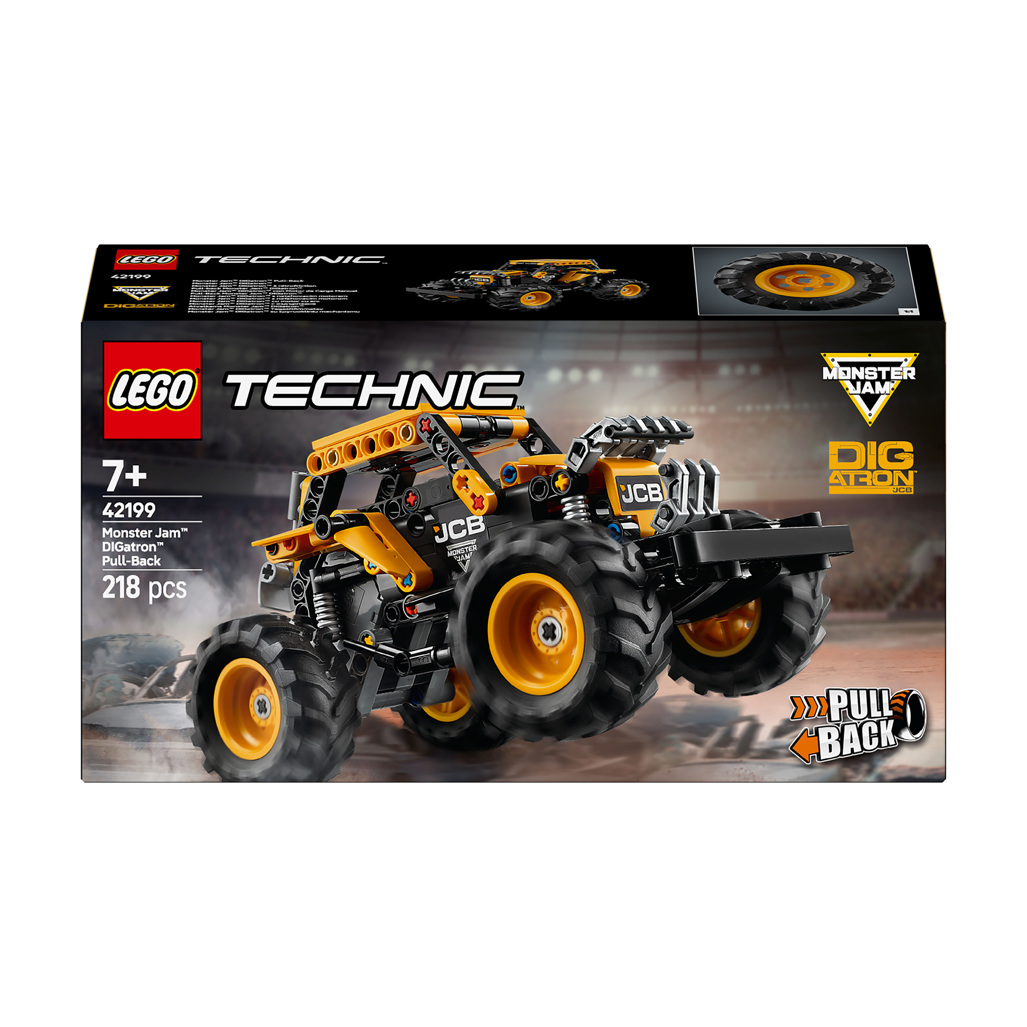 Конструктор LEGO Technic Monster Jam DIGatron з інерційним двигуном, 218 деталей, від 7 років (42199)
Конструктор LEGO Technic Monster Jam DIGatron з інерційним двигуном, 218 деталей, від 7 років (42199)