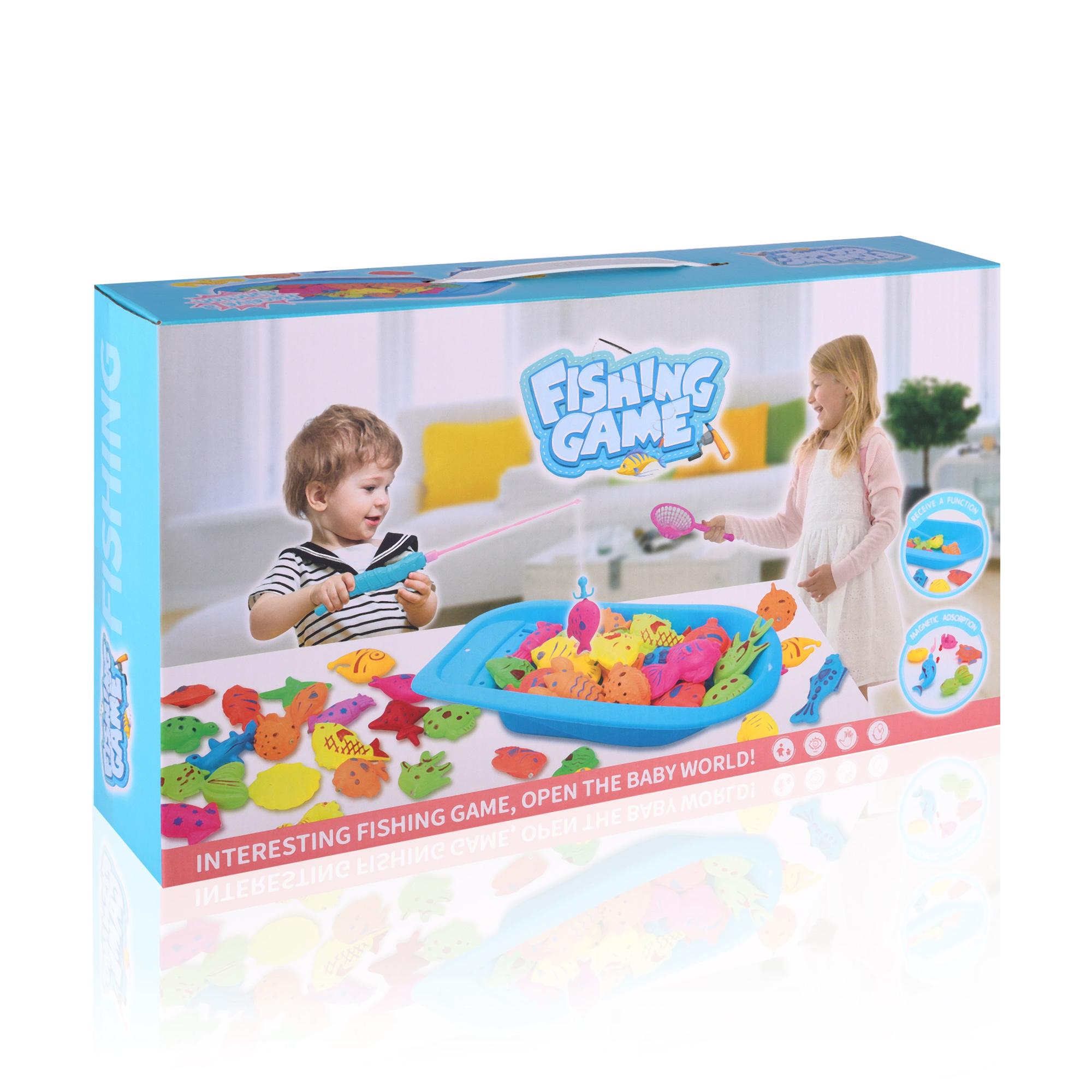 Ігровий набір юного риболова QiYiLe з магнітними рибками, 36*7*20 см (20 предметів)
Ігровий набір юного риболова QiYiLe з магнітними рибками, 36*7*20 см (20 предметів)
