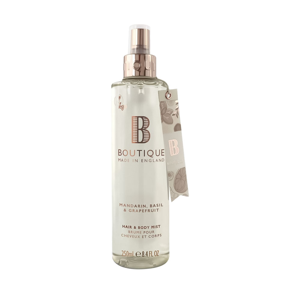 Міст для тіла та волосся Grace Cole Hair & Body Mist Boutique Mandarin, Basil & Grapefruit, 250 мл
Міст для тіла та волосся Grace Cole Hair & Body Mist Boutique Mandarin, Basil & Grapefruit, 250 мл