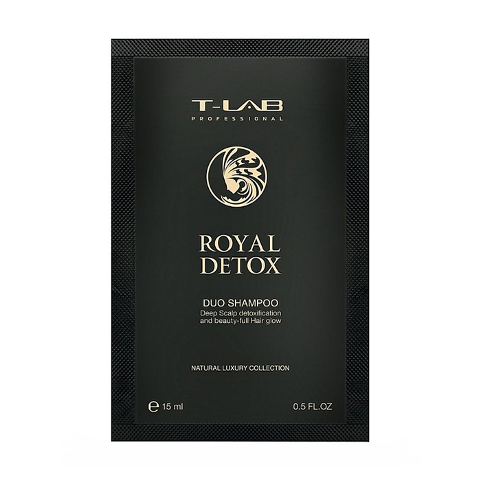 Шампунь T-LAB Professional Royal Detox Duo Shampoo для глибокої детоксикації шкіри голови та сяйва волосся, 15 мл
Шампунь T-LAB Professional Royal Detox Duo Shampoo для глибокої детоксикації шкіри голови та сяйва волосся, 15 мл