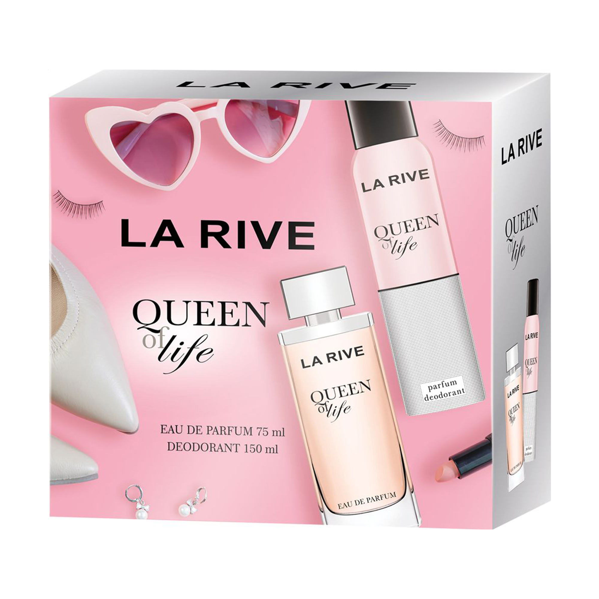 Парфумований набір жіночий La Rive Queen of Life Set (парфумована вода, 75 мл + гель для душу, 100 мл)
Парфумований набір жіночий La Rive Queen of Life Set (парфумована вода, 75 мл + гель для душу, 100 мл)