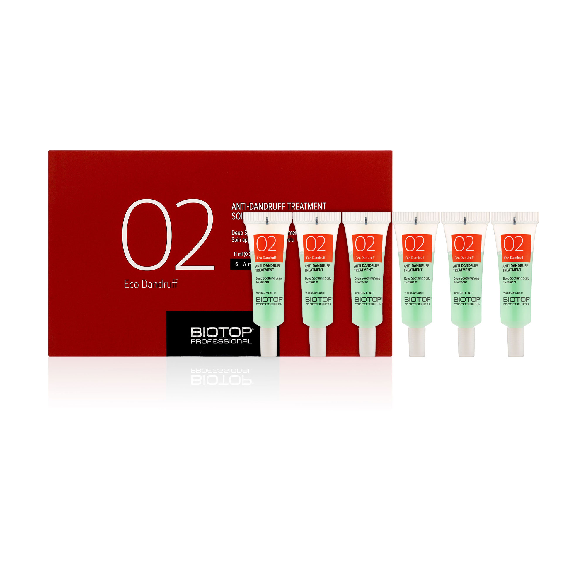 Ампули для волосся Biotop Professional 02 Eco Dandruff Treatment проти лупи, 6*11 мл
Ампули для волосся Biotop Professional 02 Eco Dandruff Treatment проти лупи, 6*11 мл