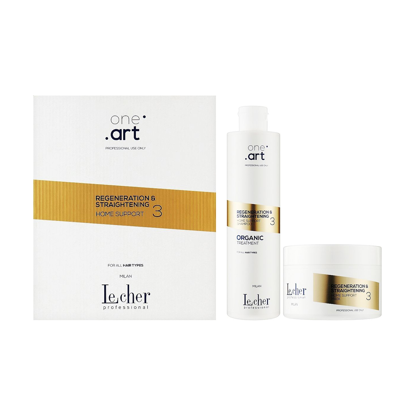 Набір для домашнього догляду за волоссям Lecher One Art (шампунь, 300 мл + маска, 250 мл)
Набір для домашнього догляду за волоссям Lecher One Art (шампунь, 300 мл + маска, 250 мл)