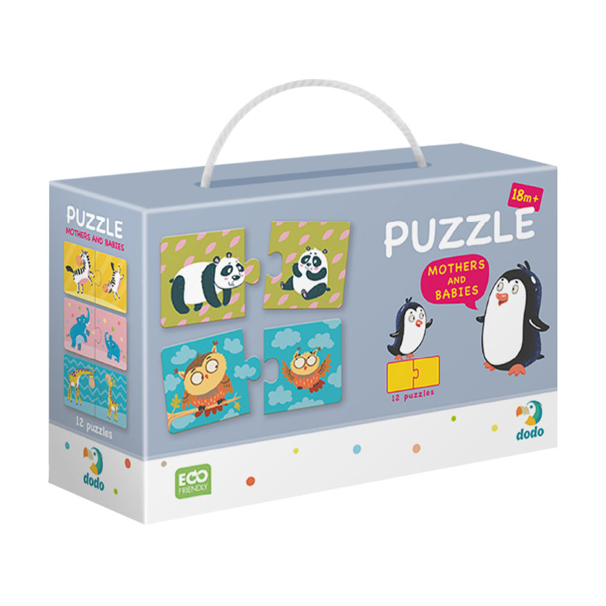 Пазли DoDo Мама та малюк, 12 пазлів по 2 елементи, від 1.5 років, 18*12*6 см (300150)
Пазли DoDo Мама та малюк, 12 пазлів по 2 елементи, від 1.5 років, 18*12*6 см (300150)