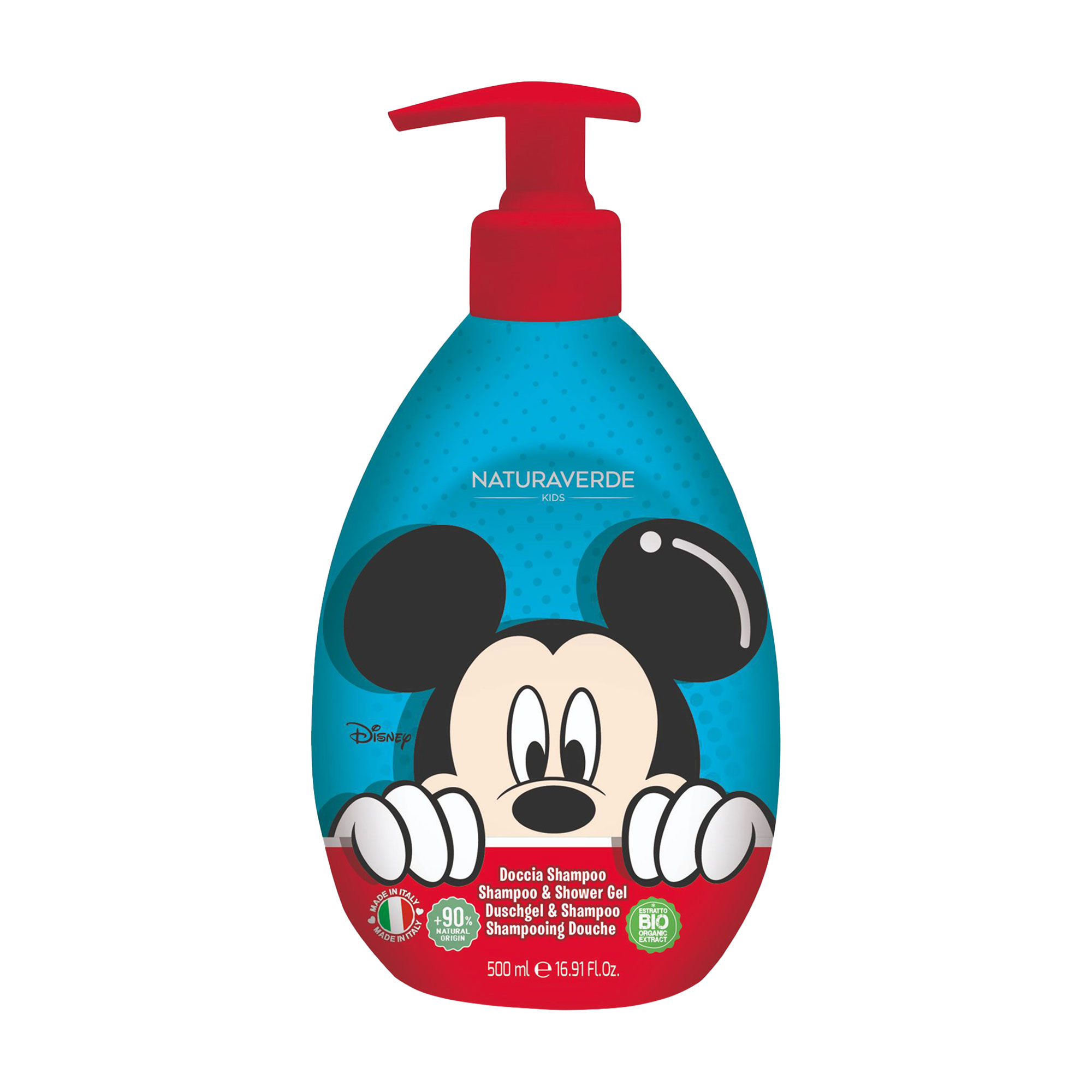Дитячий гель для душу та шампунь Naturaverde Kids Disney Mickey Shampoo & Shower Gel, 500 мл
Дитячий гель для душу та шампунь Naturaverde Kids Disney Mickey Shampoo & Shower Gel, 500 мл