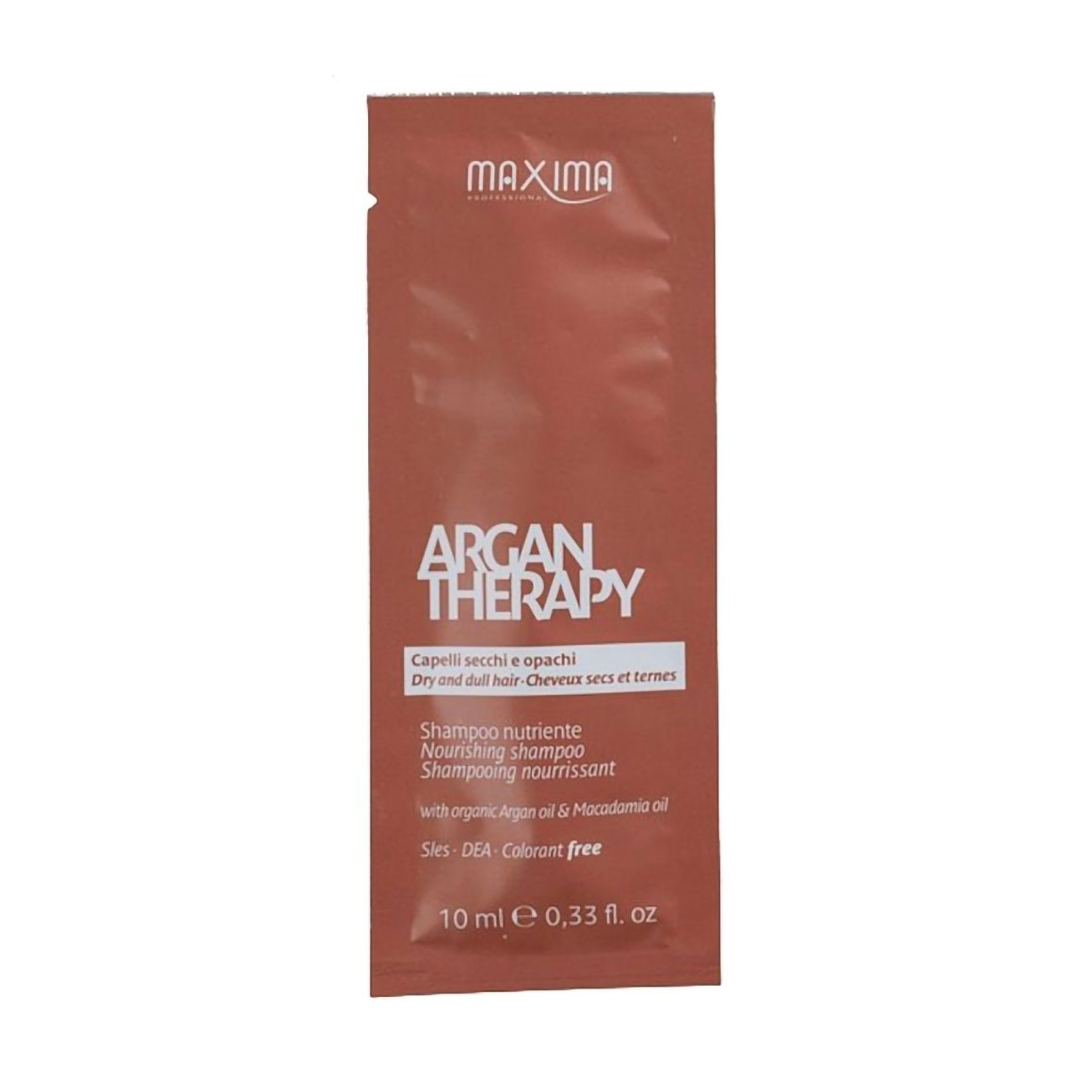 Живильний шампунь Maxima Professional Argan Therapy Nourishing Shampoo для сухого та тьмяного волосся, 10 мл
Живильний шампунь Maxima Professional Argan Therapy Nourishing Shampoo для сухого та тьмяного волосся, 10 мл