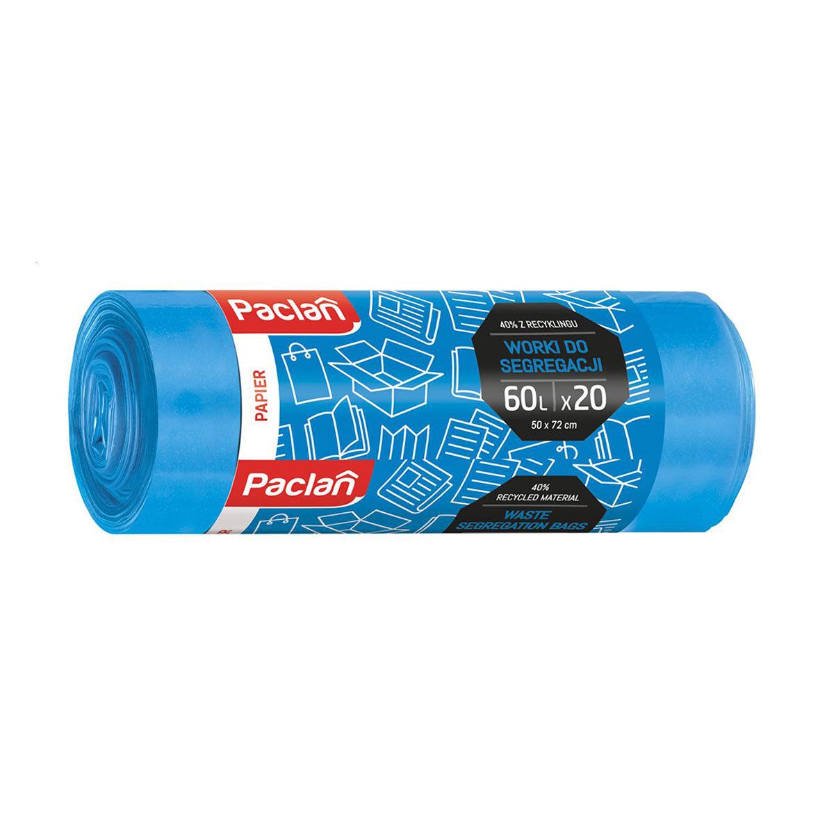 Мішки для сегрегації Paclan Папір, 60 л, 50*72 см, 20 шт
Мішки для сегрегації Paclan Папір, 60 л, 50*72 см, 20 шт
