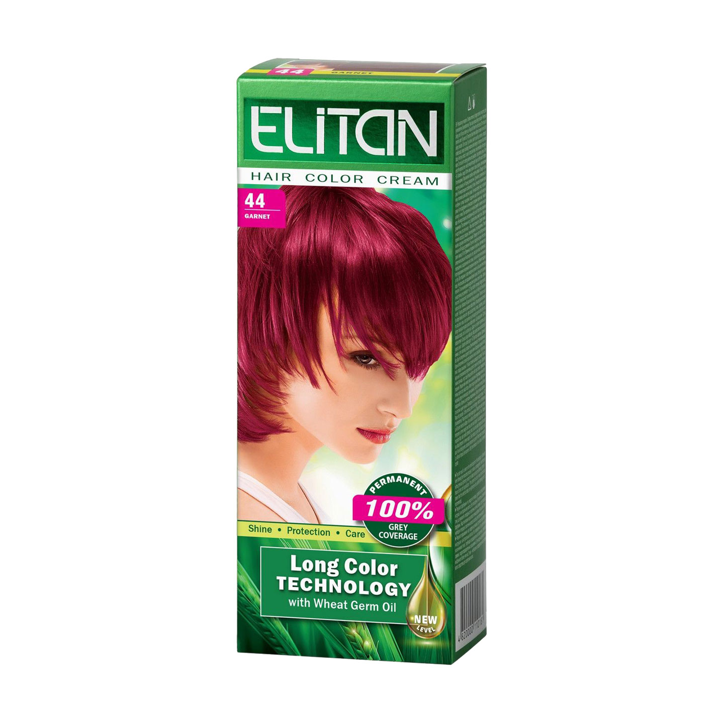 Стійка крем-фарба для волосся Elitan Hair Color Cream 44 Гранат, 115 мл
Стійка крем-фарба для волосся Elitan Hair Color Cream 44 Гранат, 115 мл