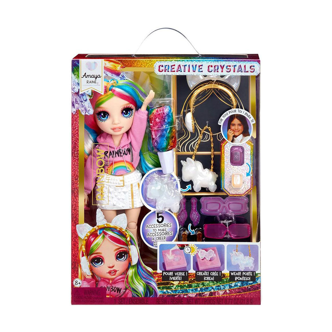 Дитячий ігровий набір з лялькою Rainbow High Creative Crystals Амая, з аксесесуарами, 27 см, від 8 років (121411)
Дитячий ігровий набір з лялькою Rainbow High Creative Crystals Амая, з аксесесуарами, 27 см, від 8 років (121411)