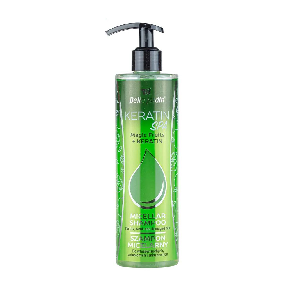 Міцеллярний шампунь Belle Jardin Keratin SPA Magic Fruits Shampoo для сухого та пошкодженого волосся, 400 мл
Міцеллярний шампунь Belle Jardin Keratin SPA Magic Fruits Shampoo для сухого та пошкодженого волосся, 400 мл