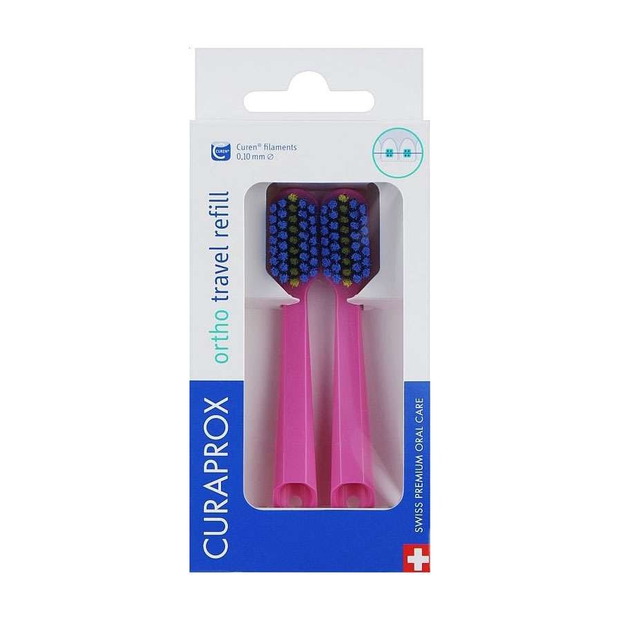 Набір змінних ортодонтичних насадок для зубної щітки для подорожей Curaprox CS 5460 Ortho Travel Refill рожевий, 2 шт
Набір змінних ортодонтичних насадок для зубної щітки для подорожей Curaprox CS 5460 Ortho Travel Refill рожевий, 2 шт