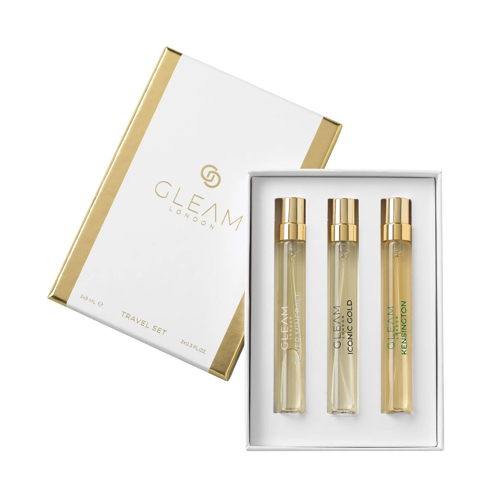 Парфумований набір унісекс Gleam Perfume London Calling (Kensington, 9 мл + Iconic Gold, 9 мл + Silver Minerale, 9 мл)
Парфумований набір унісекс Gleam Perfume London Calling (Kensington, 9 мл + Iconic Gold, 9 мл + Silver Minerale, 9 мл)