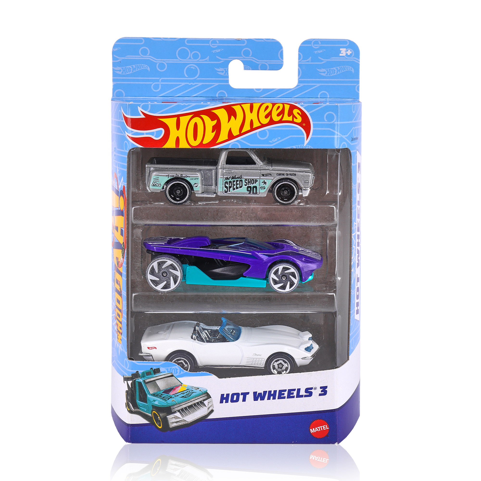 Набір базових автомобілів Hot Wheels 3 сірий\фіолетовий\білий, від 3 років, 16*11*4 см, 3 шт (K5904)
Набір базових автомобілів Hot Wheels 3 сірий\фіолетовий\білий, від 3 років, 16*11*4 см, 3 шт (K5904)