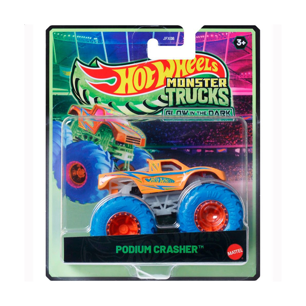 Автомодель Hot Wheels Monster Trucks Сяючі в темряві, Podium Crasher, помаранчевий, від 3 років (JFX08)
Автомодель Hot Wheels Monster Trucks Сяючі в темряві, Podium Crasher, помаранчевий, від 3 років (JFX08)