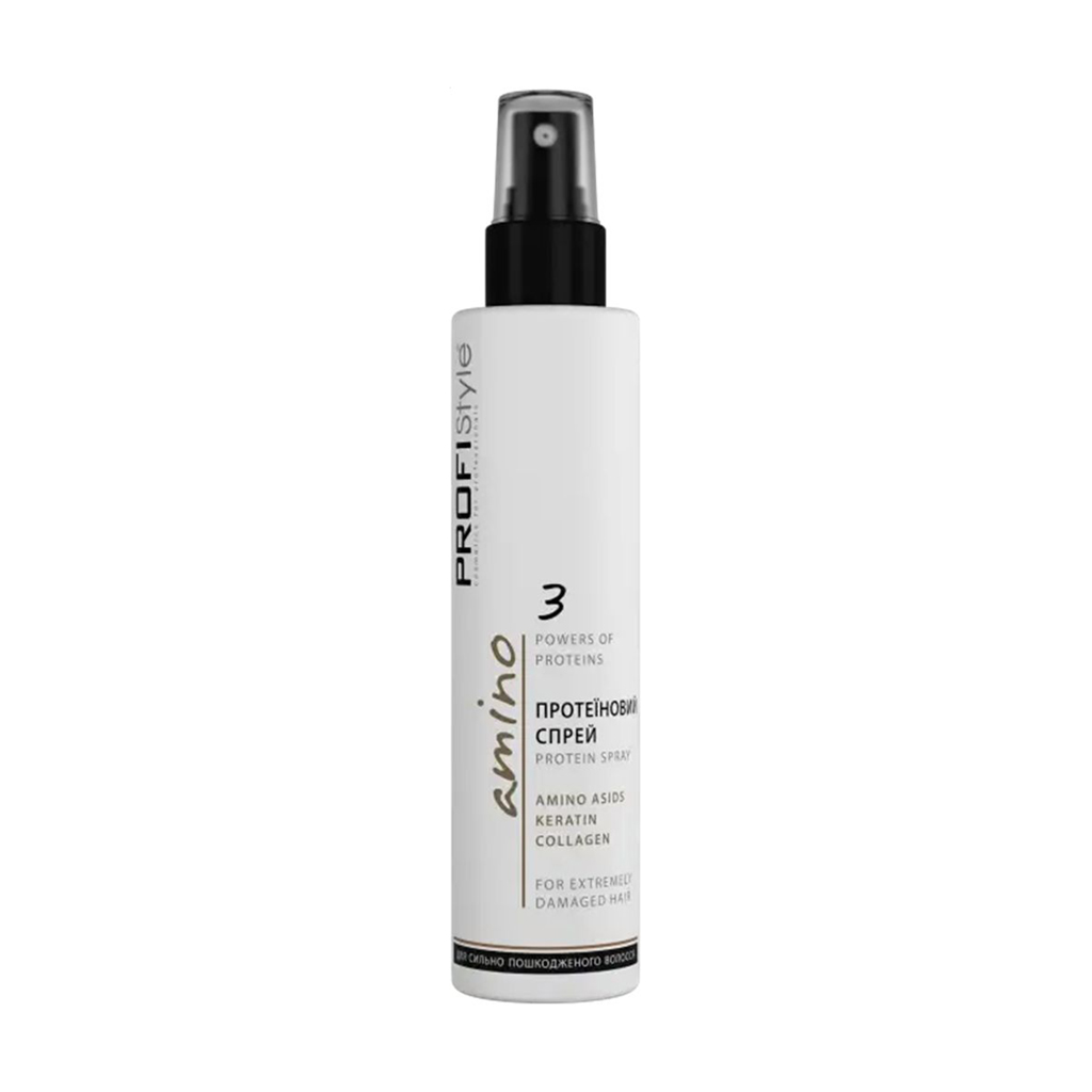 Протеїновий спрей Profi Style Amino Protein Spray для сильно пошкодженого волосся, 150 мл
Протеїновий спрей Profi Style Amino Protein Spray для сильно пошкодженого волосся, 150 мл