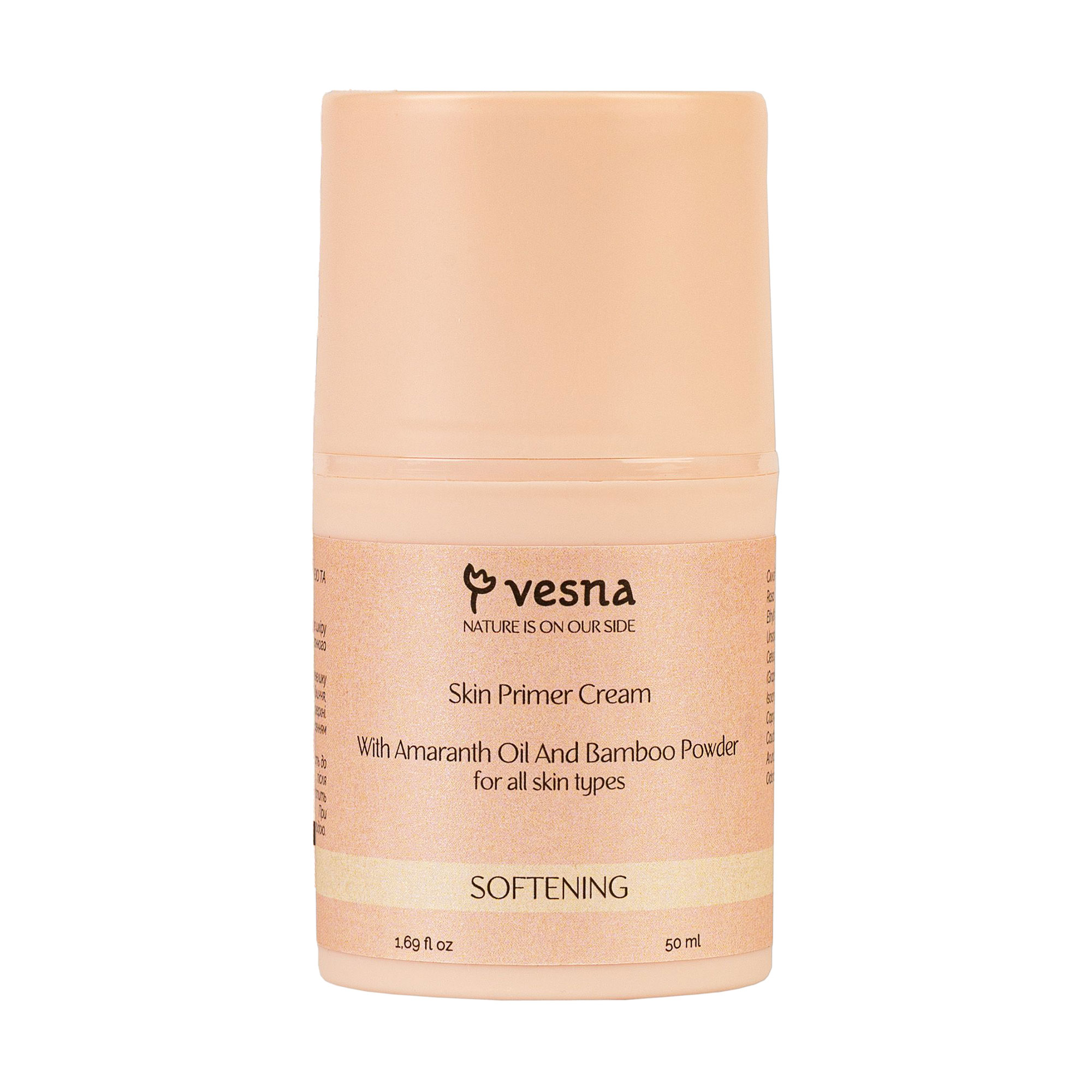 Крем-база під макіяж Vesna Softening Skin Primer Cream з амарантовою олією та бамбуковою пудрою, 50 мл
Крем-база під макіяж Vesna Softening Skin Primer Cream з амарантовою олією та бамбуковою пудрою, 50 мл