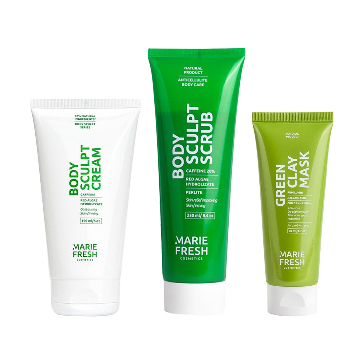 Комплексний набір для тіла та обличчя Marie Fresh Cosmetics Detox Set (скраб, 250 мл + крем для тіла, 150 мл + маска для обличчя, 50 мл + щітка)
Комплексний набір для тіла та обличчя Marie Fresh Cosmetics Detox Set (скраб, 250 мл + крем для тіла, 150 мл + маска для обличчя, 50 мл + щітка)