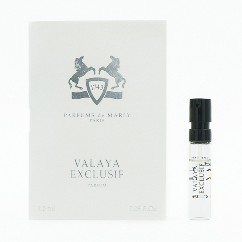 Parfums de Marly Valaya Exclusif Парфуми жіночі, 1.5 мл (пробник)
Parfums de Marly Valaya Exclusif Парфуми жіночі, 1.5 мл (пробник)