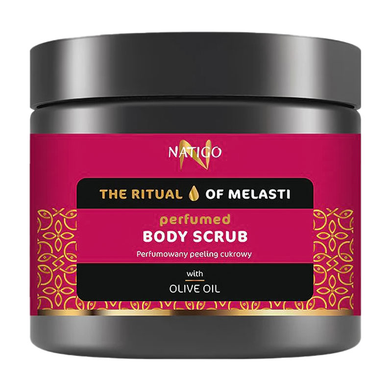 Парфумований цукровий скраб для тіла Natigo The Ritual of Melasti Perfumed Body Scrub з олією оливи, 650 г
Парфумований цукровий скраб для тіла Natigo The Ritual of Melasti Perfumed Body Scrub з олією оливи, 650 г