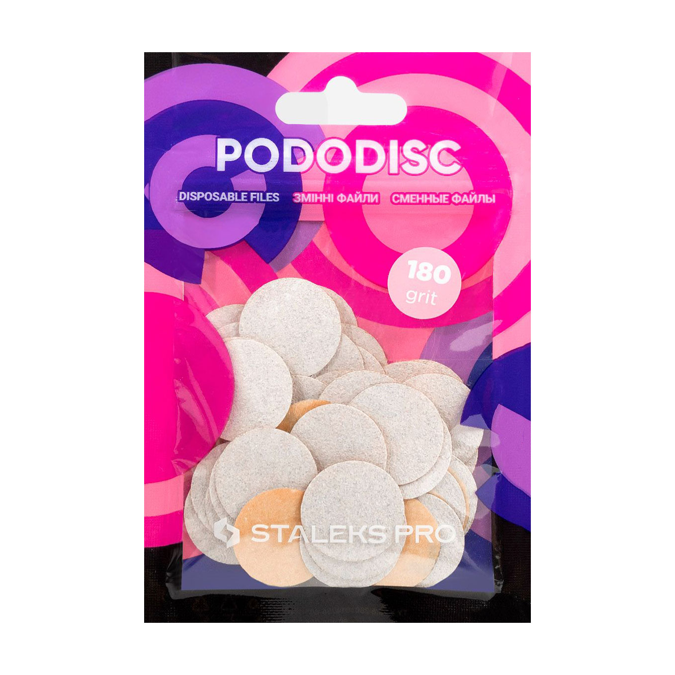 Змінні файли для педикюрного диска Staleks PRO Expert Pododisc M білі, 180 грит, 50 шт (PDF-20-180w)
Змінні файли для педикюрного диска Staleks PRO Expert Pododisc M білі, 180 грит, 50 шт (PDF-20-180w)