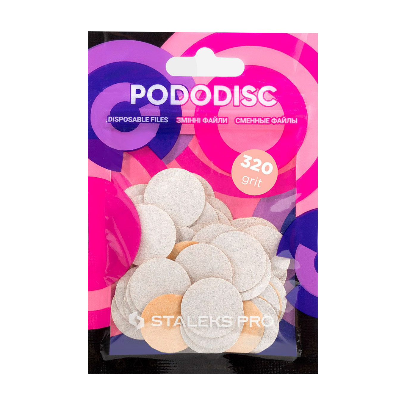 Змінні файли для педикюрного диска Staleks PRO Expert Pododisc M білі, 320 грит, 50 шт (PDF-20-320w)
Змінні файли для педикюрного диска Staleks PRO Expert Pododisc M білі, 320 грит, 50 шт (PDF-20-320w)