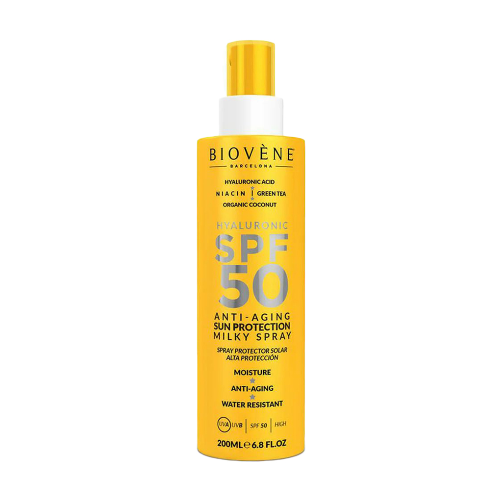 Сонцезахисне антивікове молочко-спрей для тіла Biovene Anti-Aging Sun Protection Milky Spray, SPF 50, 200 мл
Сонцезахисне антивікове молочко-спрей для тіла Biovene Anti-Aging Sun Protection Milky Spray, SPF 50, 200 мл