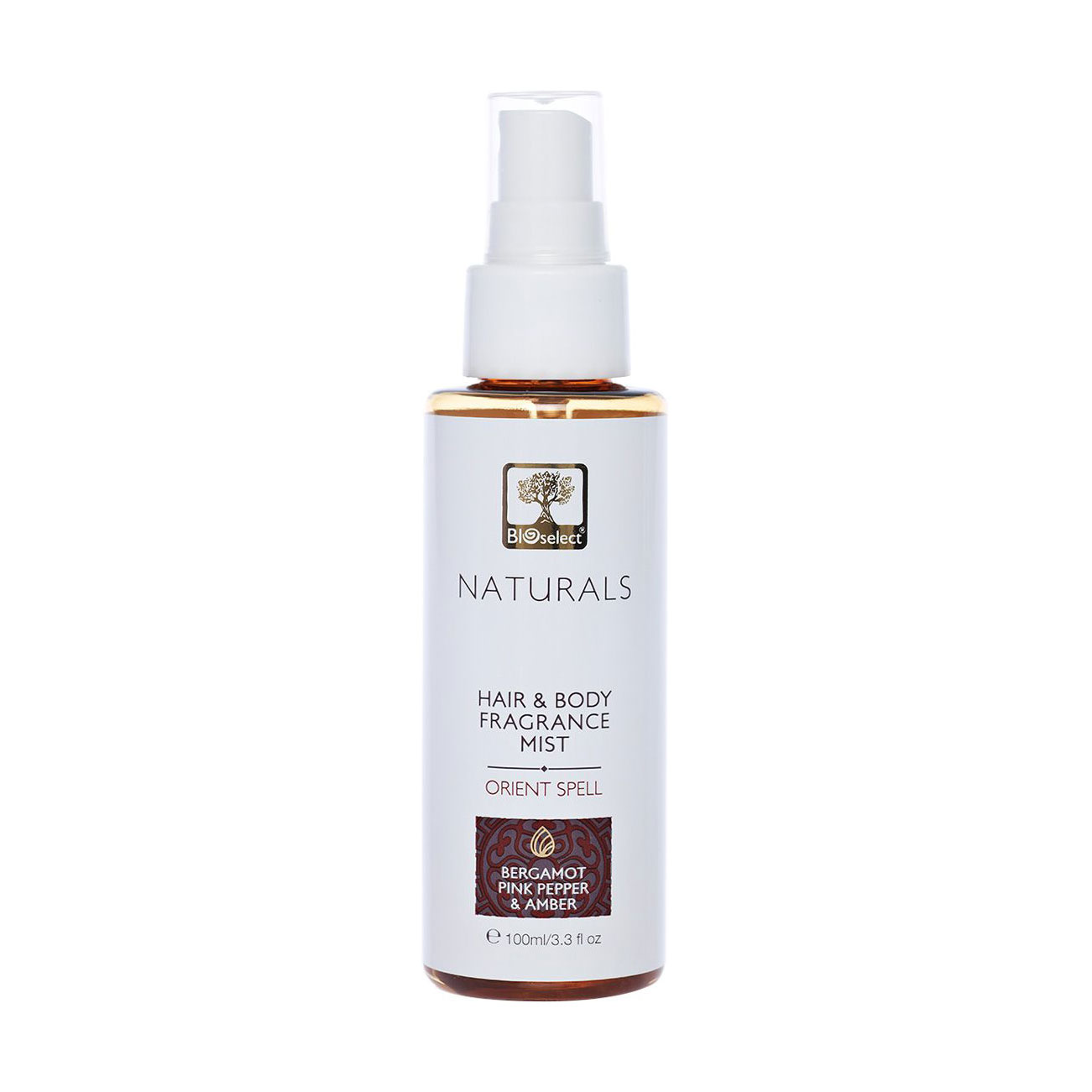 Парфумований спрей для тіла та волосся BIOselect Naturals Orient Spell Hair & Body Fragrance Mist, 100 мл
Парфумований спрей для тіла та волосся BIOselect Naturals Orient Spell Hair & Body Fragrance Mist, 100 мл