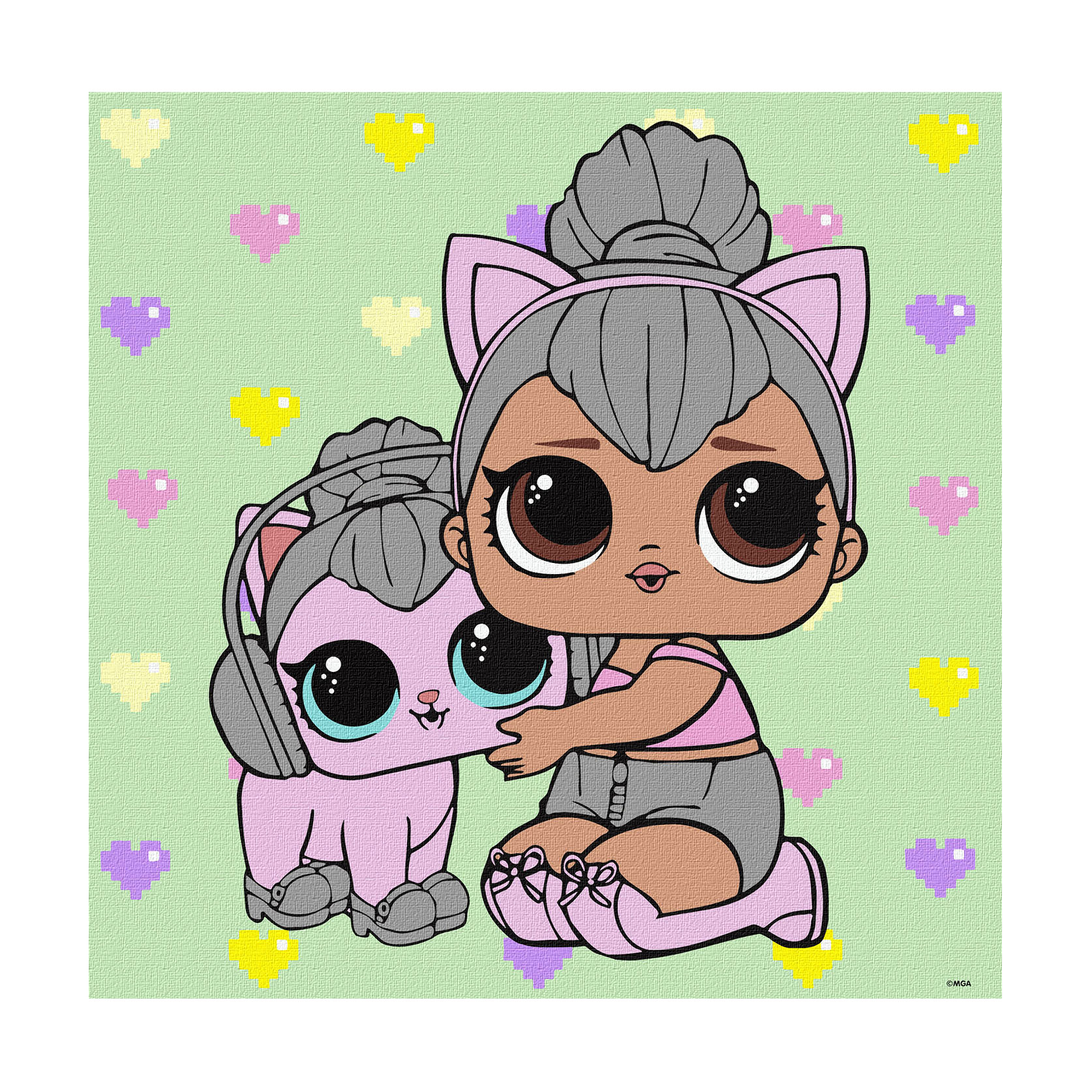 Картина за номерами Ideyka L.O.L. Surprise! TroopSurprise Kitty Queen With Kitty, 40*40 см (KHO6290)
Картина за номерами Ideyka L.O.L. Surprise! TroopSurprise Kitty Queen With Kitty, 40*40 см (KHO6290)