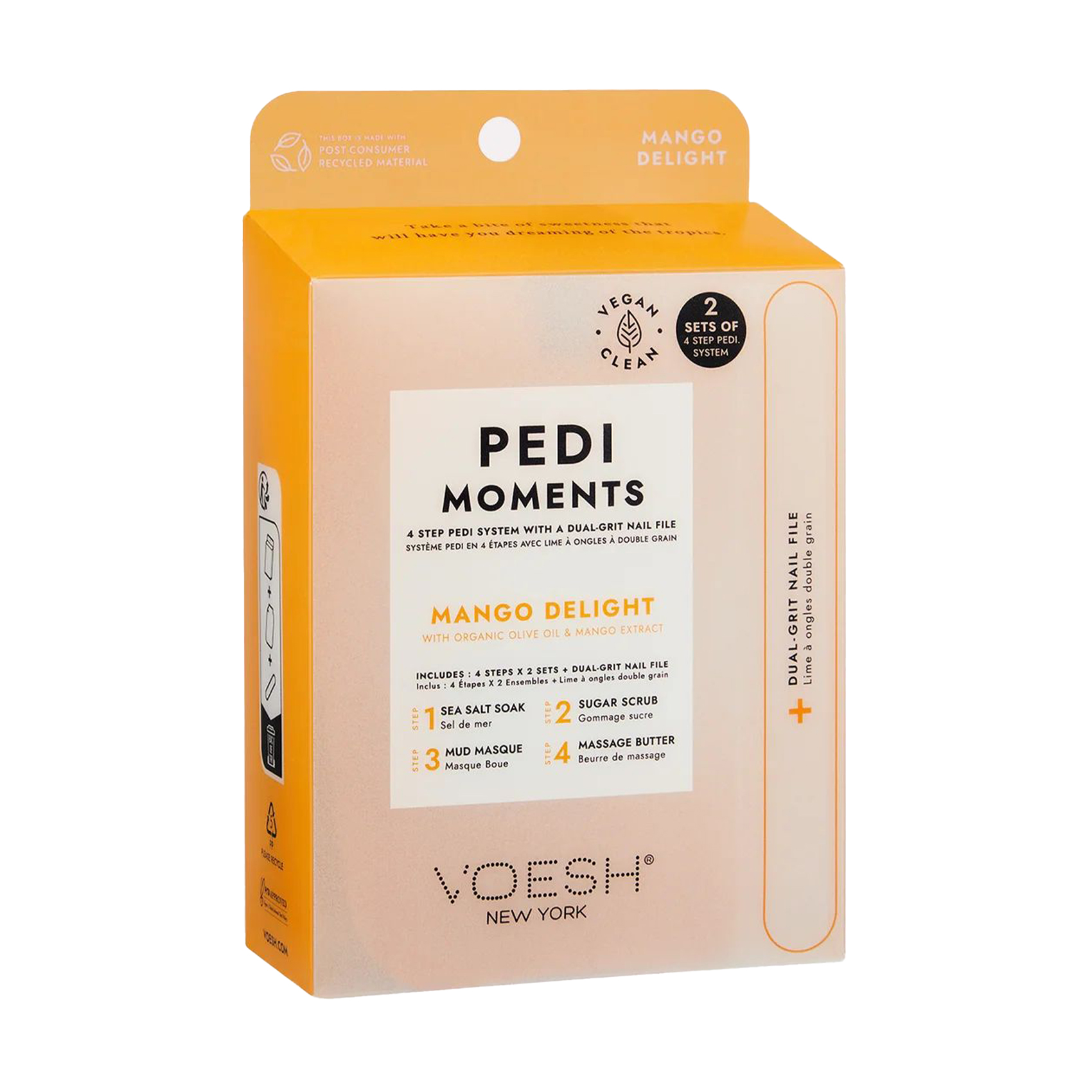 Набір для педикюру VOESH Pedi Moments Duo Mango Delight (морська сіль, 2*35 г + скраб, 2*20 г + маска, 2*20 г + олія, 2*15.5 г + пилочка, 1 шт)
Набір для педикюру VOESH Pedi Moments Duo Mango Delight (морська сіль, 2*35 г + скраб, 2*20 г + маска, 2*20 г + олія, 2*15.5 г + пилочка, 1 шт)
