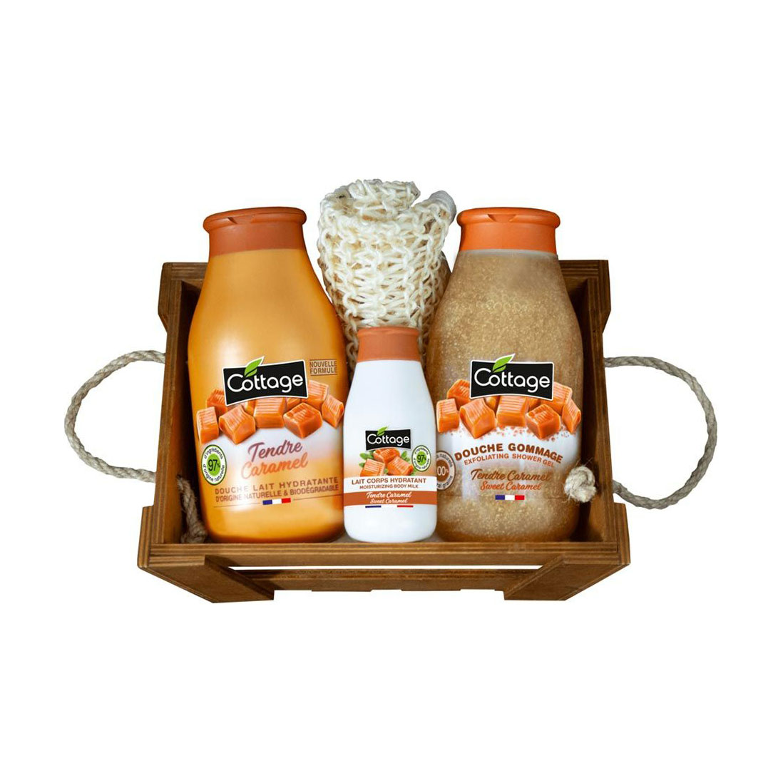 Набір для догляду за тілом Cottage Sweet Caramel (молочко для душу, 250 мл + гель-ексфоліант, 270 мл + молочко для тіла, 50 мл + рукавичка для пілінгу + кошик)
Набір для догляду за тілом Cottage Sweet Caramel (молочко для душу, 250 мл + гель-ексфоліант, 270 мл + молочко для тіла, 50 мл + рукавичка для пілінгу + кошик)