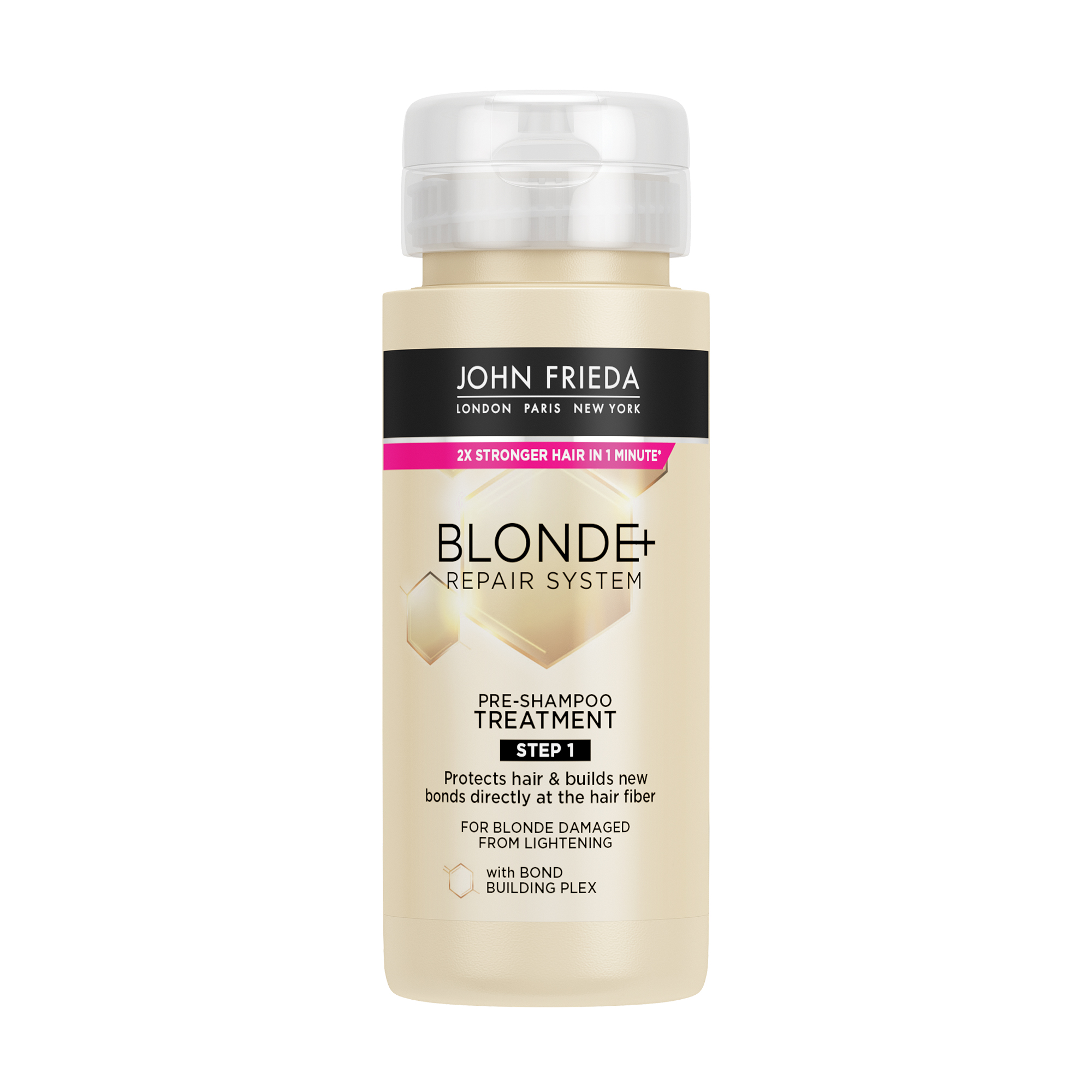 Попередній догляд перед миттям волосся John Frieda Blonde+ Repair System Pre-Shampoo Treatment, 100 мл
Попередній догляд перед миттям волосся John Frieda Blonde+ Repair System Pre-Shampoo Treatment, 100 мл