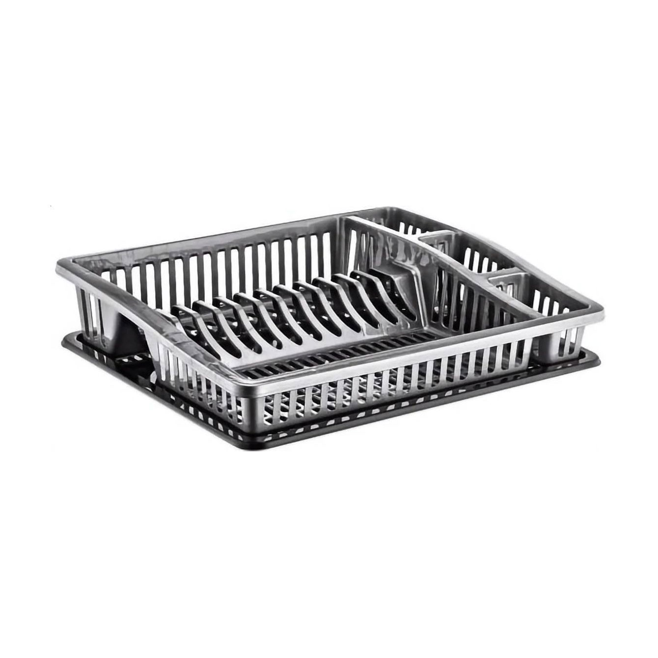 Сушарка для посуду Dunya Plastik Степ, антрацит/сіра, 38.5*31*8 см (07107)
Сушарка для посуду Dunya Plastik Степ, антрацит/сіра, 38.5*31*8 см (07107)