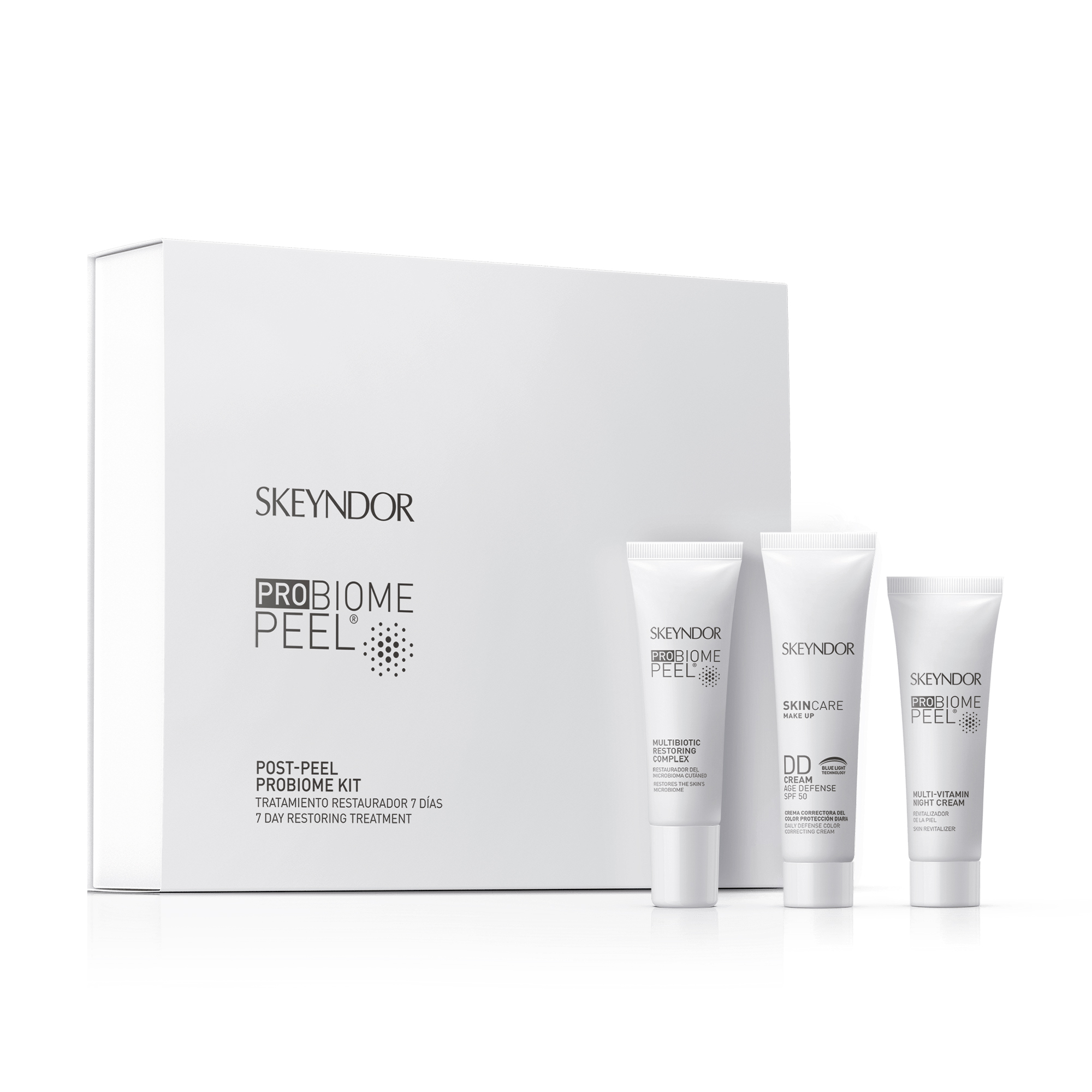 Відновлювальний постпілінговий 7-денний набір для обличчя Skeyndor Probiome Peel тон 2 (крем, 10 мл + комплекс, 10 мл + крем, 15 мл)
Відновлювальний постпілінговий 7-денний набір для обличчя Skeyndor Probiome Peel тон 2 (крем, 10 мл + комплекс, 10 мл + крем, 15 мл)