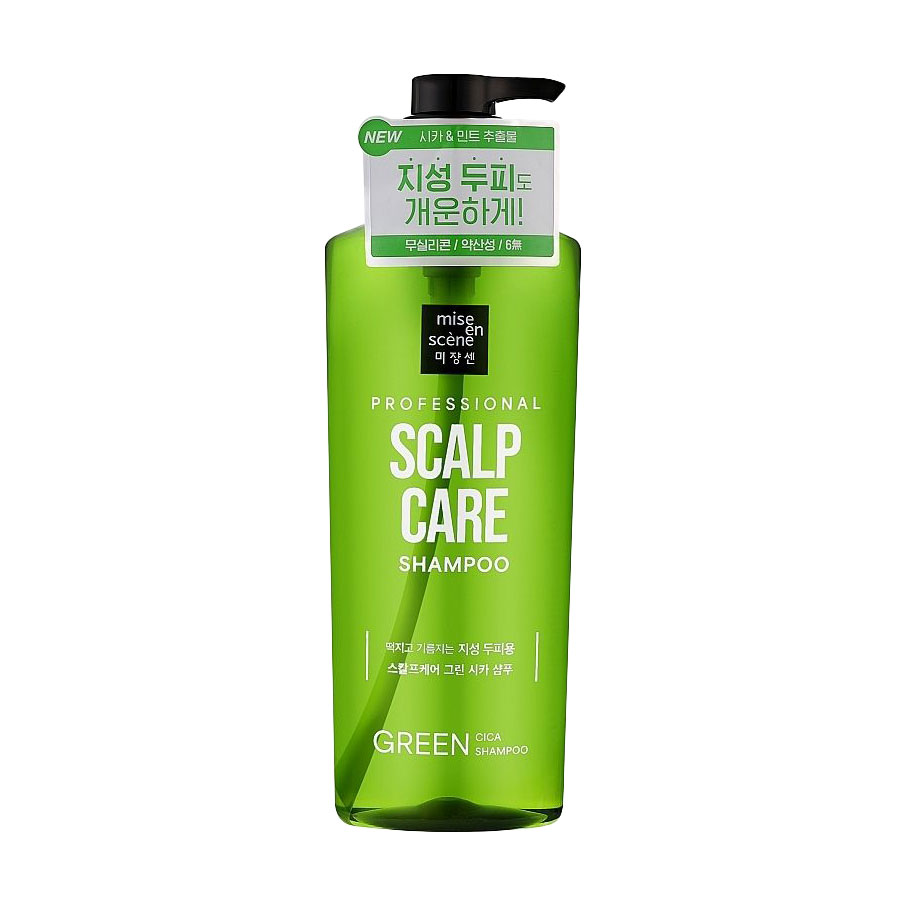 Освіжальний шампунь для волосся Mise En Scene Scalp Care Green Cica Shampoo з центелою азійською, 680 мл
Освіжальний шампунь для волосся Mise En Scene Scalp Care Green Cica Shampoo з центелою азійською, 680 мл