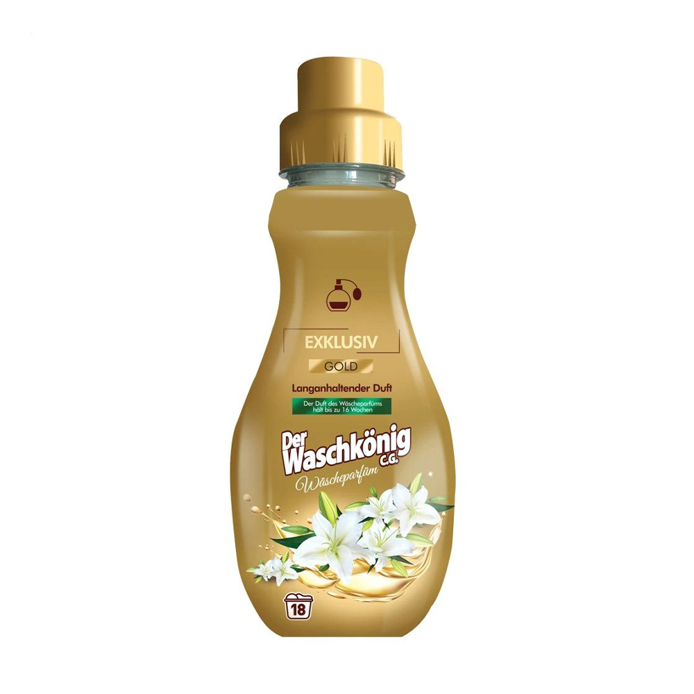 Парфумований ополіскувач-кондиціонер для білизни Waschkonig Gold, 18 циклів прання, 360 мл
Парфумований ополіскувач-кондиціонер для білизни Waschkonig Gold, 18 циклів прання, 360 мл