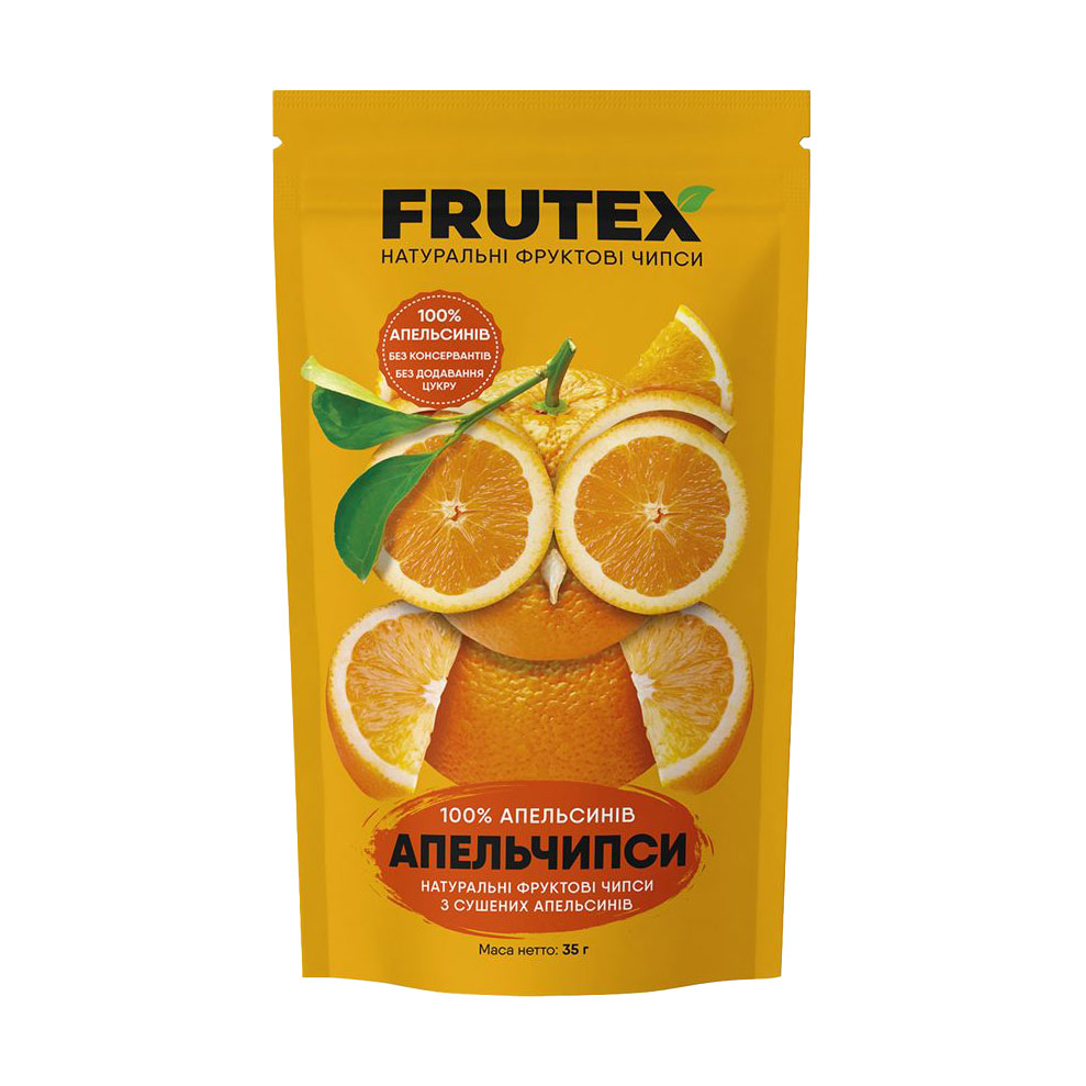 Фруктові чипси Frutex Апельчипси, 35 г
Фруктові чипси Frutex Апельчипси, 35 г