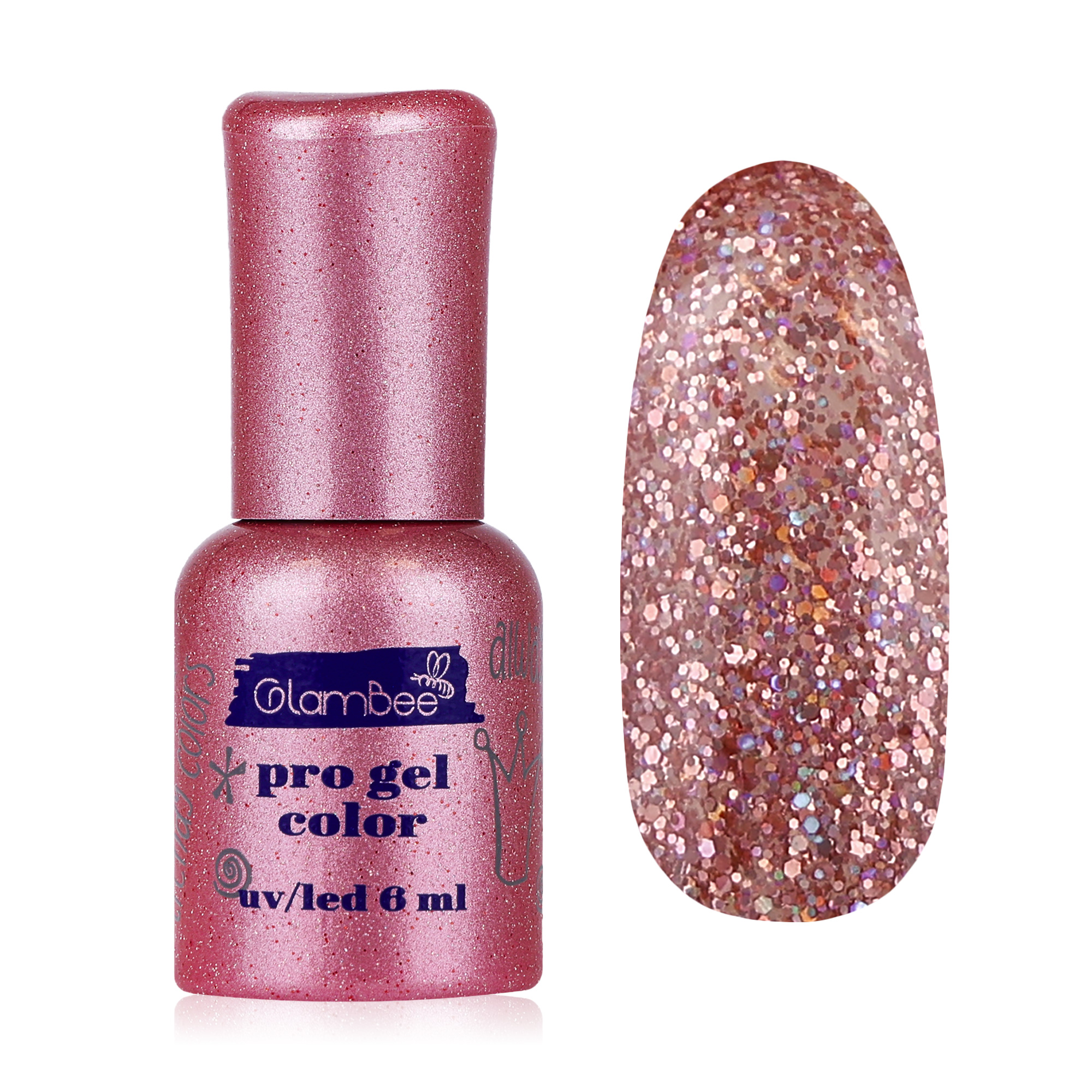 Гель-лак для нігтів GlamBee ProGel 186, 6 мл
Гель-лак для нігтів GlamBee ProGel 186, 6 мл