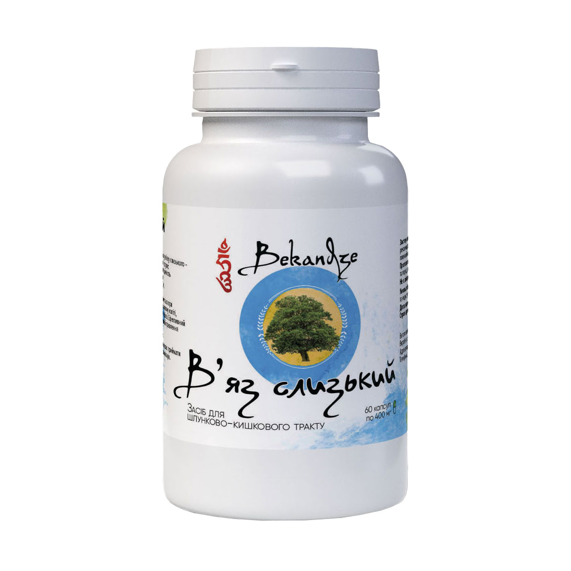 Слизький в'яз Bekandze, 400 мг, 60 капсул
Слизький в'яз Bekandze, 400 мг, 60 капсул