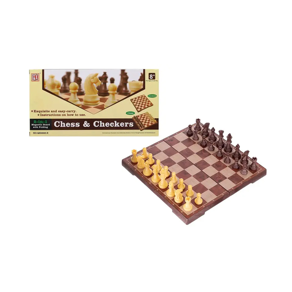 Настільна гра 2 в 1 YG Toys Магнітні шахи та шашки, в коробці, від 8 років, 25*15*4 см (QX2680)
Настільна гра 2 в 1 YG Toys Магнітні шахи та шашки, в коробці, від 8 років, 25*15*4 см (QX2680)