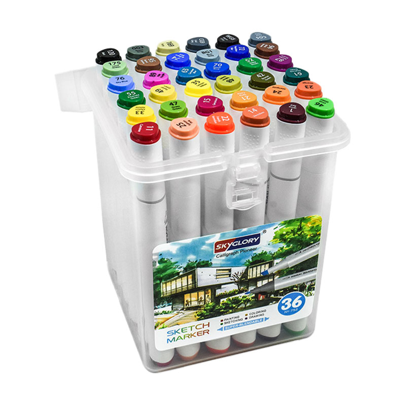 Набір двосторонніх скетч-маркерів в пластиковому футлярі, 36 шт (25ATV004)
Набір двосторонніх скетч-маркерів в пластиковому футлярі, 36 шт (25ATV004)