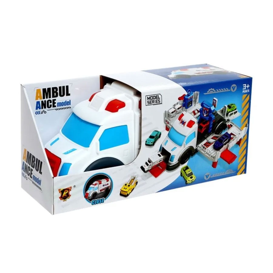 Дитячий іграшковий набір Peng Rong Трейлер-паркінг швидкої допомоги, від 3 років, 30.7*10.3*14.3 см (P925-A)
Дитячий іграшковий набір Peng Rong Трейлер-паркінг швидкої допомоги, від 3 років, 30.7*10.3*14.3 см (P925-A)