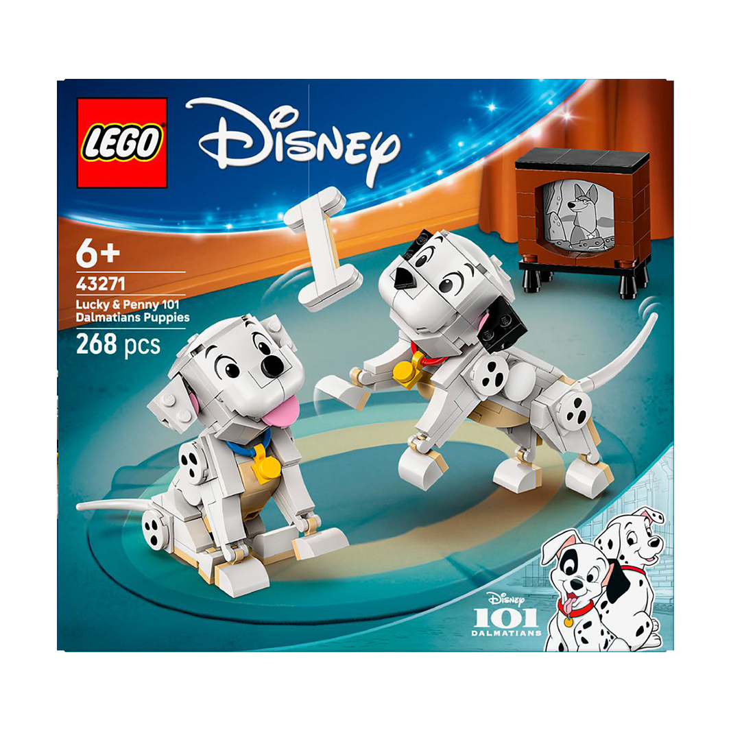 Конструктор LEGO Disney 101 далматинець: Лакі та Пенні, 268 деталей, від 6 років (43271)
Конструктор LEGO Disney 101 далматинець: Лакі та Пенні, 268 деталей, від 6 років (43271)