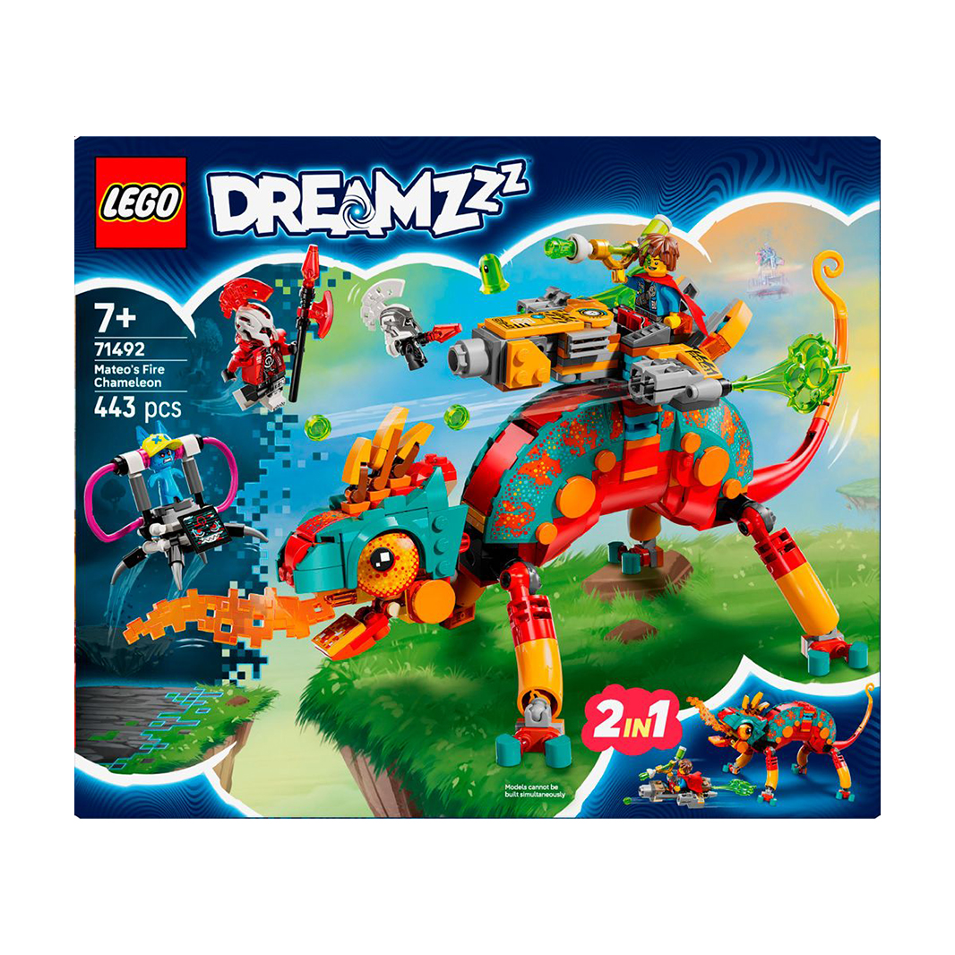 Конструктор LEGO DREAMZzz Вогняний хамелеон Матео, 443 деталі, від 7 років (71492)
Конструктор LEGO DREAMZzz Вогняний хамелеон Матео, 443 деталі, від 7 років (71492)