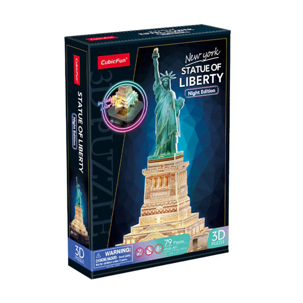 Тривимірна головоломка-конструктор з LED-підсвіткою CubicFun Нью-Йорк Статуя Свободи, від 8 років, 23.2*25*35.4 см, 79 деталей (L536h)
Тривимірна головоломка-конструктор з LED-підсвіткою CubicFun Нью-Йорк Статуя Свободи, від 8 років, 23.2*25*35.4 см, 79 деталей (L536h)