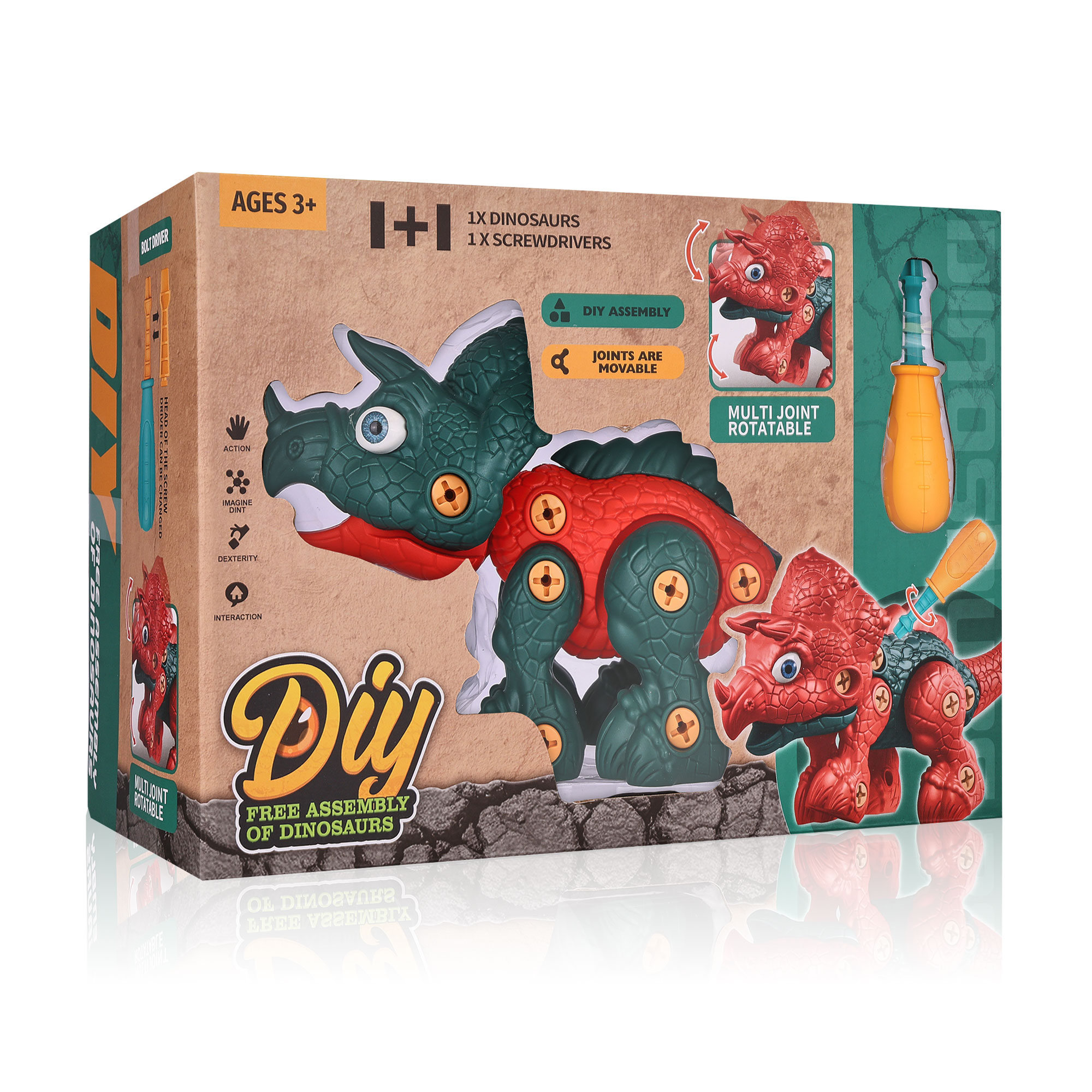 Уцінка! Дитяча іграшка-конструктор TOYRA Діно складайко, від 3 років, 29.6*14*20.8 см (AJ045085)
Уцінка! Дитяча іграшка-конструктор TOYRA Діно складайко, від 3 років, 29.6*14*20.8 см (AJ045085)