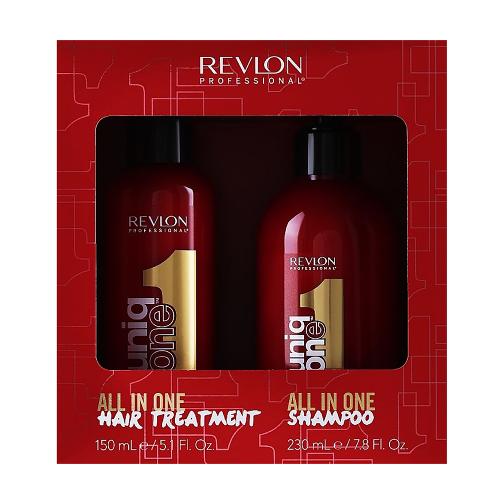 Уцінка! Набір для волосся Revlon Professional Uniq One All In One (шампунь, 230 мл + спрей, 150 мл)
Уцінка! Набір для волосся Revlon Professional Uniq One All In One (шампунь, 230 мл + спрей, 150 мл)